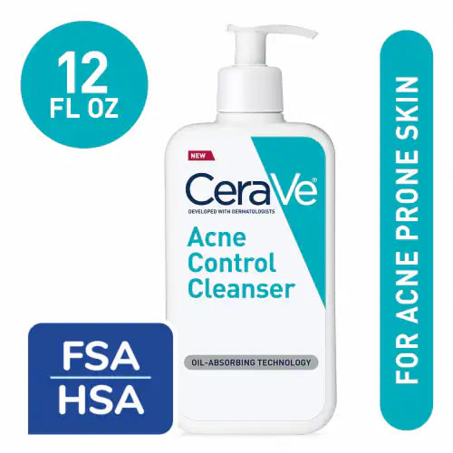 CeraVe Acne Control Cleanser – 2% salicylic acid Acne Treatment 237ml
