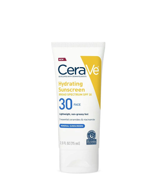 CeraVe Hydrating Mineral Sunscreen SPF 30 – 75ml