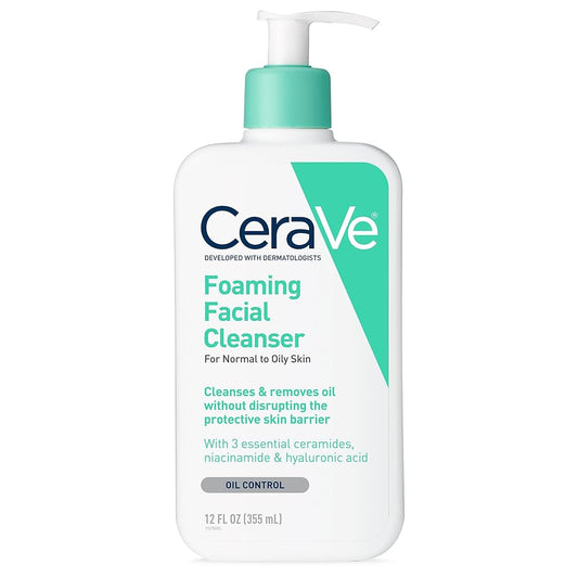 CeraVe Foaming Facial Cleanser – For Dry to Oily Skin 236ml